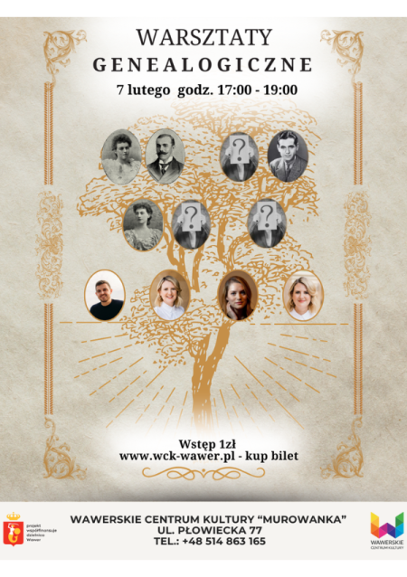 Warsztaty genealogiczne 07.02.2026 g. 17.00 - Murowanka