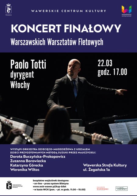 Finałowy Koncert Fletowy Paulo Totti - 22.03.2026 godz. 17.00 WSK